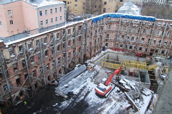 ППР на монолитные работы методом «Top-Down»